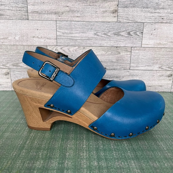 Dansko Thea Turquoise Slingback Clogs (EU 36, US 5.5-6) - Picture 3 of 7
